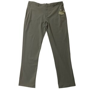SKYR Mens Olive Green Slim Fit 4 Way Stretch Moisture‎ Wicking Golf Pants 38X32